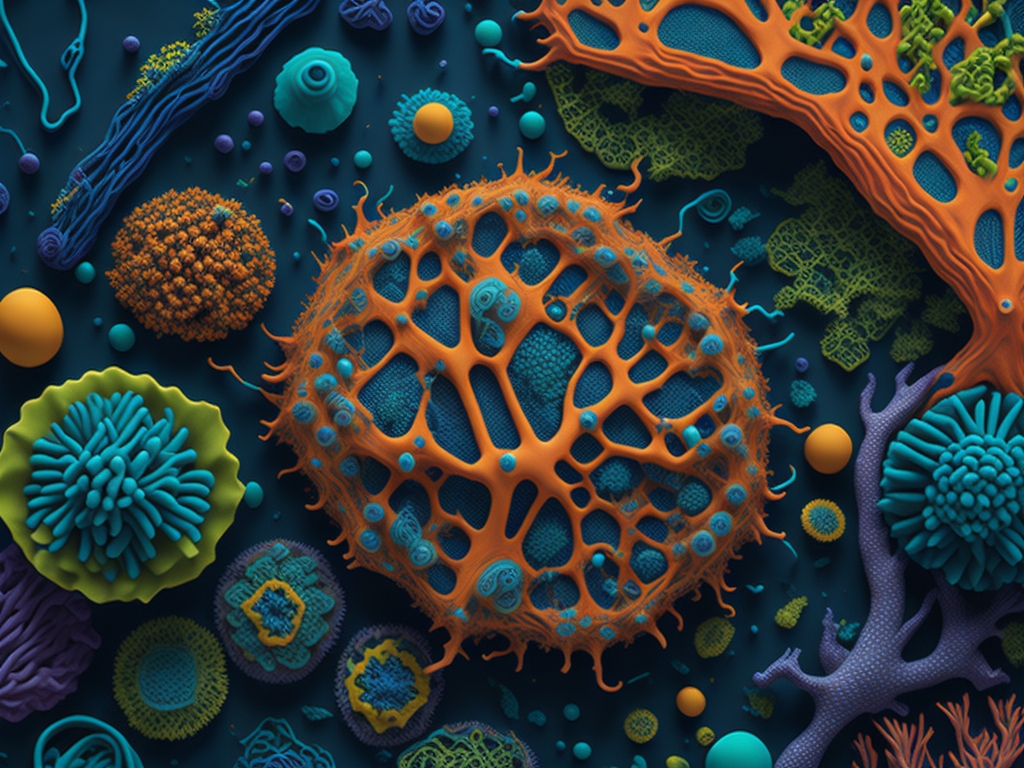 A microscopic view of acid-producing microorganisms at work